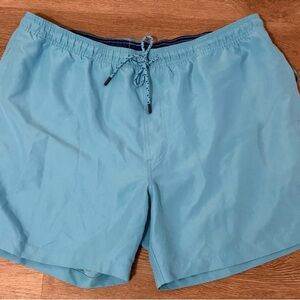 Southern Tide Swim Trunks Mens XXL Teal Skipjack Mesh Lined EUC